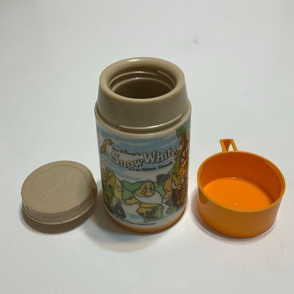 Vintage Disney Snow White Aladdin Thermos seven Dwarves - Picture 12 of 16